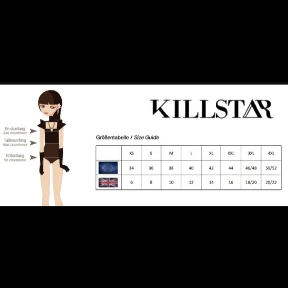 Limited Rare Like New Killstar Varg Kimono Batwing Sleeve, Top /Dress - Picture 7 of 7